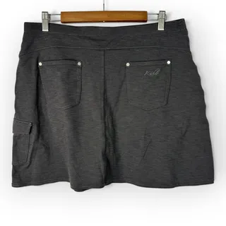 Photo of Kuhl Skort Womens L Gray Cargo Pocket Athletic Outdoor Skirt Shorts Outdoor
