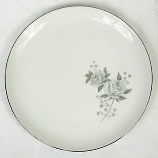 Photo of Vintage Lot of Mid-Century Windsor Rose Blue China Japan Plates Bowls