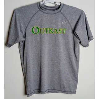 Photo of Nike Tri-Cities High School Outkast Dri-Fit Shirt Mens Small Gray Raglan Tee