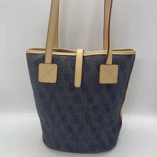 Photo of Dooney and Bourke Signature Tote Blue & Tan