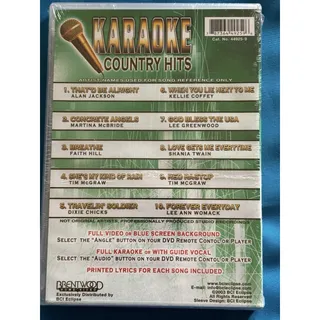 Photo of Karaoke Country Hits DVD Alan Jackson Tim McGraw Lee Greenwood NEW