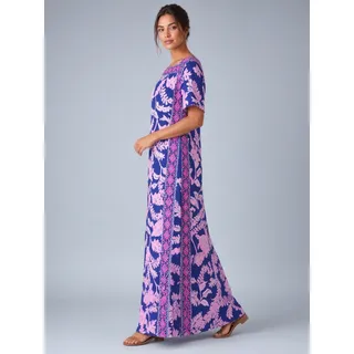 Photo of Lilly Pulitzer Size 2 Navy Pink Turtle Leaf Print Maxi Dress