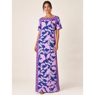 Photo of Lilly Pulitzer Size 2 Navy Pink Turtle Leaf Print Maxi Dress