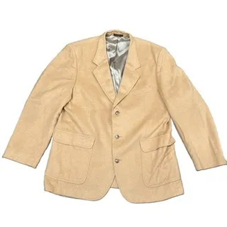 Photo of Vintage 90s Orvis Blazer Mens 46L Tan Sport Jacket Coat Material Unknown