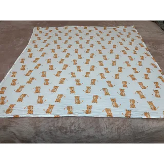 Photo of Aden + Anais Essentials Orange Tigers Muslin Baby Receiving Blanket Cotton 48x42