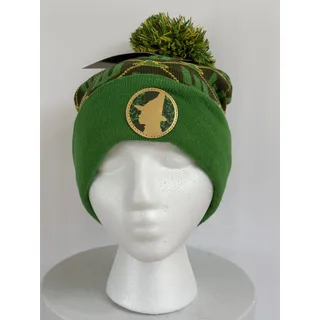 Photo of Wicked Elphaba Green Black Gold Pom Beanie Hat Universal Studios New One Size