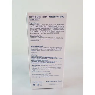 Photo of TooToo Kids Oral Spray - Teeth Protection With Xylitol GRAPE 20ML (.067 fl oz)