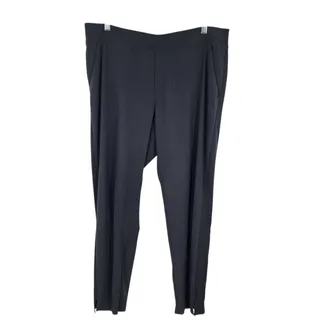 Photo of Athleta Women's Black Mid Rise Brooklyn Gloss Semi Fitted Ankle Pants Size 16