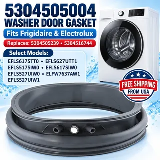 Photo of 5304505004 Washer Door Boot Seal Gasket for Frigidaire Electrolux 5304516744