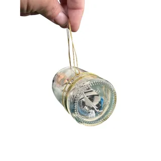 Photo of Vintage Mini Glass Ship in a Bottle Nautical Decor Ornament