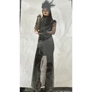 Photo of Gothic Queen Vampire Witch Women's Halloween Costume Dress Small (4-6) NEW