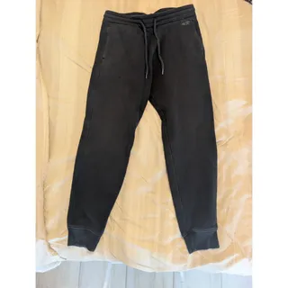 Photo of Hollister Joggers Fleece Sweatpants Drawstring Pants Black Medium