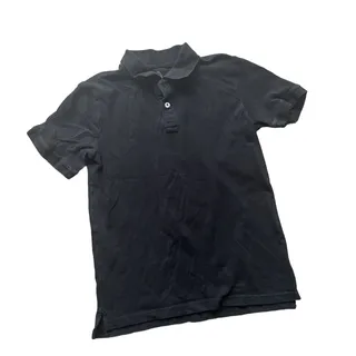 Photo of Wonder Nation Boys’ Black Polo Shirt – Size 10–12 (Large)