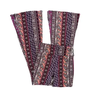 Photo of No Boundaries Paisley Floral Knit Flare Pants – Junior Size Small (3-5)