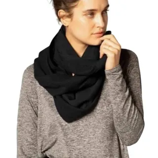 Photo of Beyond Yoga Infinity Scarf Black Travel Accessory Womens One Size