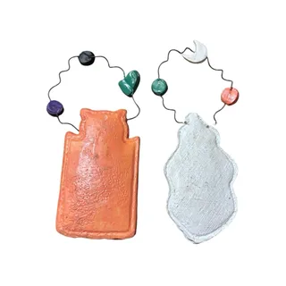 Photo of Handcrafted Folk Art Miniature Halloween Ornaments