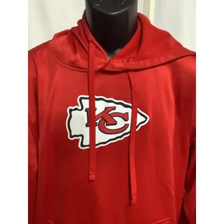 Photo of Kansas City Chiefs NFL Combine New Era Fleece Hoodie Sweatshirt Mens Medium Red