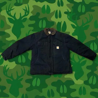 Photo of Vintage Carhartt C03 BLK Arctic Traditional Coat Black Duck Size 46 Regular