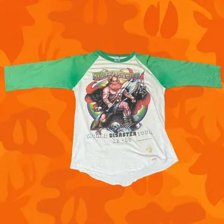 Photo of Vintage 1979 Molly Hatchet World Disaster Tour Tee Raglan Medium