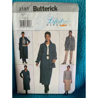 Photo of Butterick 3585 pattern womens workwear separates sz 8 10 12