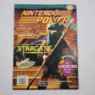 Photo of NINTENDO POWER MAGAZINE APRIL VOLUME 71 STARGATE ISSUE W/ POSTER (Good)