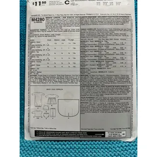 Photo of McCalls 4280 sewing pattern Baby layette blanket sleeper top pant hot top swaddle