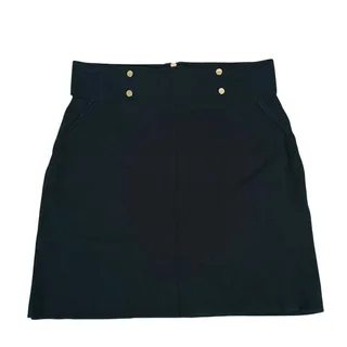 Photo of 525 America Knit Mini Pencil Skirt Womens M Black Fall Career Quiet Luxury Work