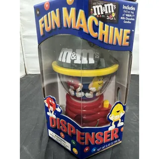 Photo of Vintage 2002 M&M's Fun Machine Spinning Candy Dispenser Mars Toy Collectible NIB