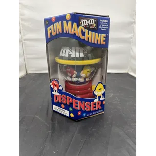 Photo of Vintage 2002 M&M's Fun Machine Spinning Candy Dispenser Mars Toy Collectible NIB