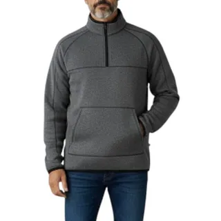 Photo of BASS OUTDOOR Q Zip Sweater Fleece Men XXL Gray Outdoor Versatile Stylish CozyNWT