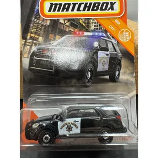 Photo of 2020 Matchbox #48 MBX City 2016 Ford Interceptor Utility Black Highway Patrol