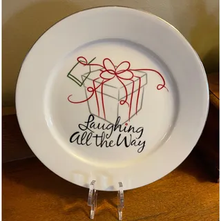 Photo of St Nicholas Square 'Tis the Season Set of 6 Christmas / Holdiay Salad Plates