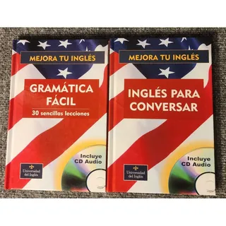 Photo of Aprenda Ingles Gramatica Facil & Conversar Spanish English Book Set Like New