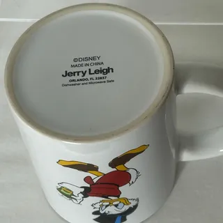 Photo of Disney Scrooge McDuck Money Mug Jerry Leigh White Ceramic Coffee Cup