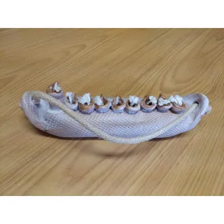 Photo of *RARE* Vintage Signed Efrony Israeli Handmade Pottery Art Oil Hanukkah Menorah