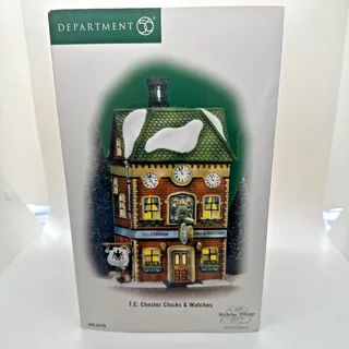 Photo of Dept 56 T.C. Chester Clocks & Watches Christmas House Dickens Village 58726