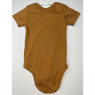 Photo of Baby 6-12M Tan BUBBY Graphic Bodysuit Short Sleeve Neutral Onesie