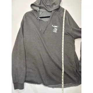 Photo of Nine Line Apparel Mens 2XL Gray Pullover Hoodie Patriotic Graphic Sweatshirt