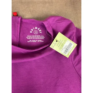 Photo of NWT Primary Cozy Dress Boysenberry Purple Girls Size 12 Long Sleeve #1176