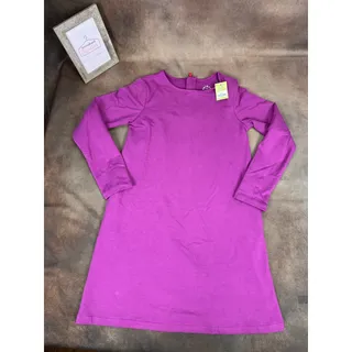 Photo of NWT Primary Cozy Dress Boysenberry Purple Girls Size 12 Long Sleeve #1176