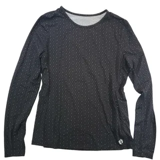 Photo of Hang Ten | Black & Grey Daisy Print Rash Guard | Size Small