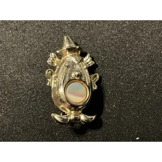 Photo of 1960’s Gold Tone Clown Face Brooch W/ MOP Mouth