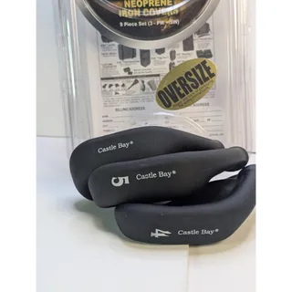 Photo of Club Glove Gloveskin Oversize Iron Covers Black Neoprene Golf Headcovers Lot 3