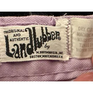 Photo of VINTAGE 60'S 70'S LANDLUBBER LAVENDER BELL BOTTOM JEANS M. HOFFMAN & CO