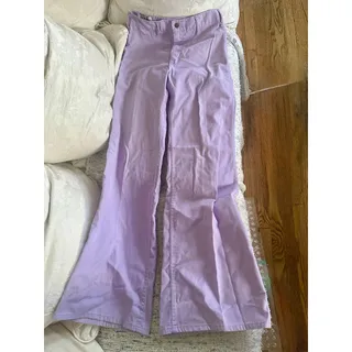 Photo of VINTAGE 60'S 70'S LANDLUBBER LAVENDER BELL BOTTOM JEANS M. HOFFMAN & CO