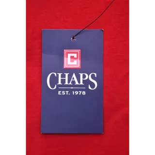 Photo of CHAPS Men’s Red Polo Shirt Size M Short Sleeve Logo NWT MSRP $44