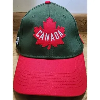 Photo of Hudson's Bay Co. Canada Olympic Hat Green Red Maple Leaf Adult Adjustable