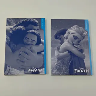 Photo of Disney Japan moana and frozen postcard notebook