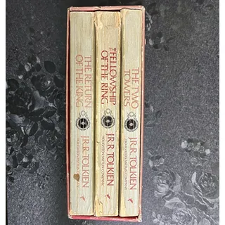 Photo of Lord Of The Rings 1978 Red Box Set Books JRR Tolkien