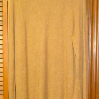 Photo of GAP Women's Tunic Sweater Size XL Tan Cotton Blend Knit Pullover Side Slits